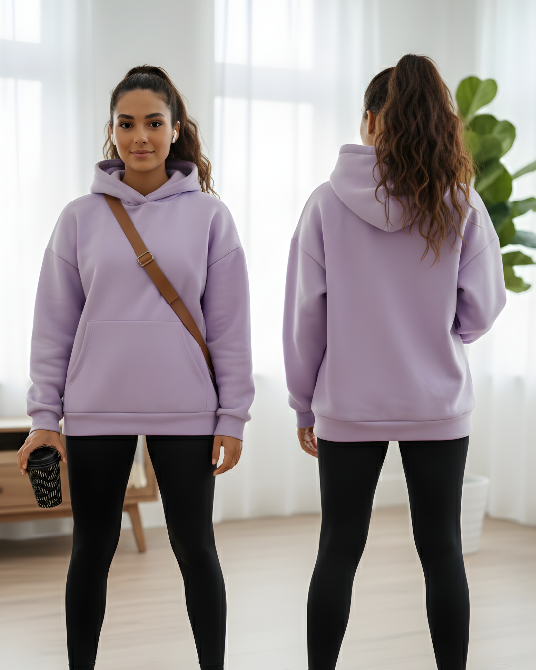 Oversized Hoodie for Women _lavender