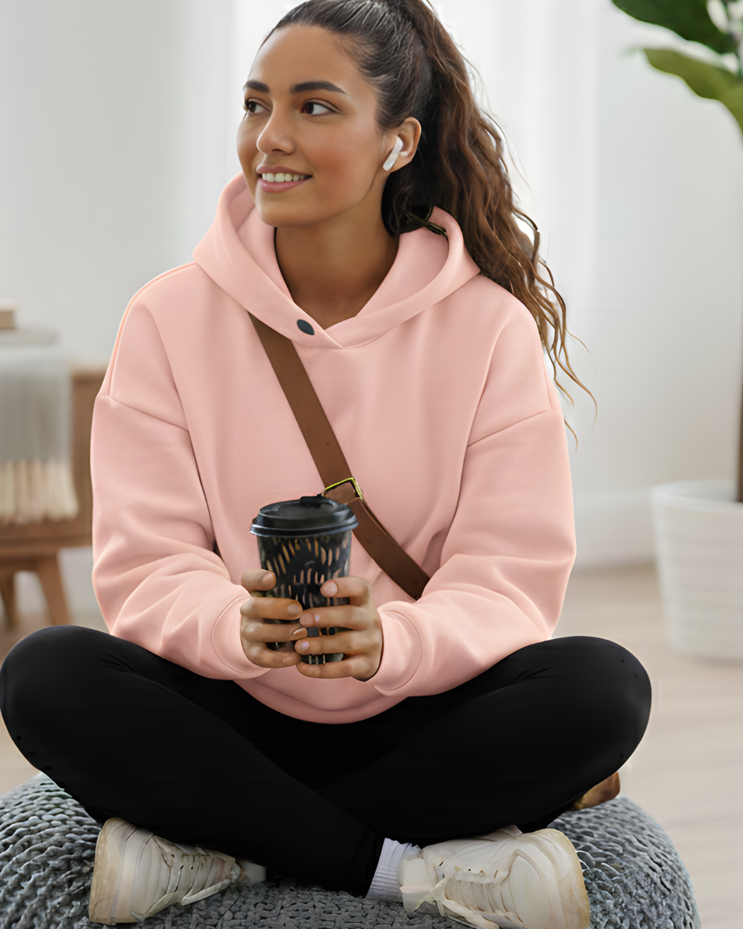 Oversized Hoodie for Women _pink