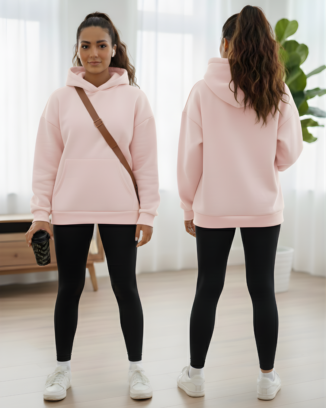 Oversized Hoodie for Women _pink