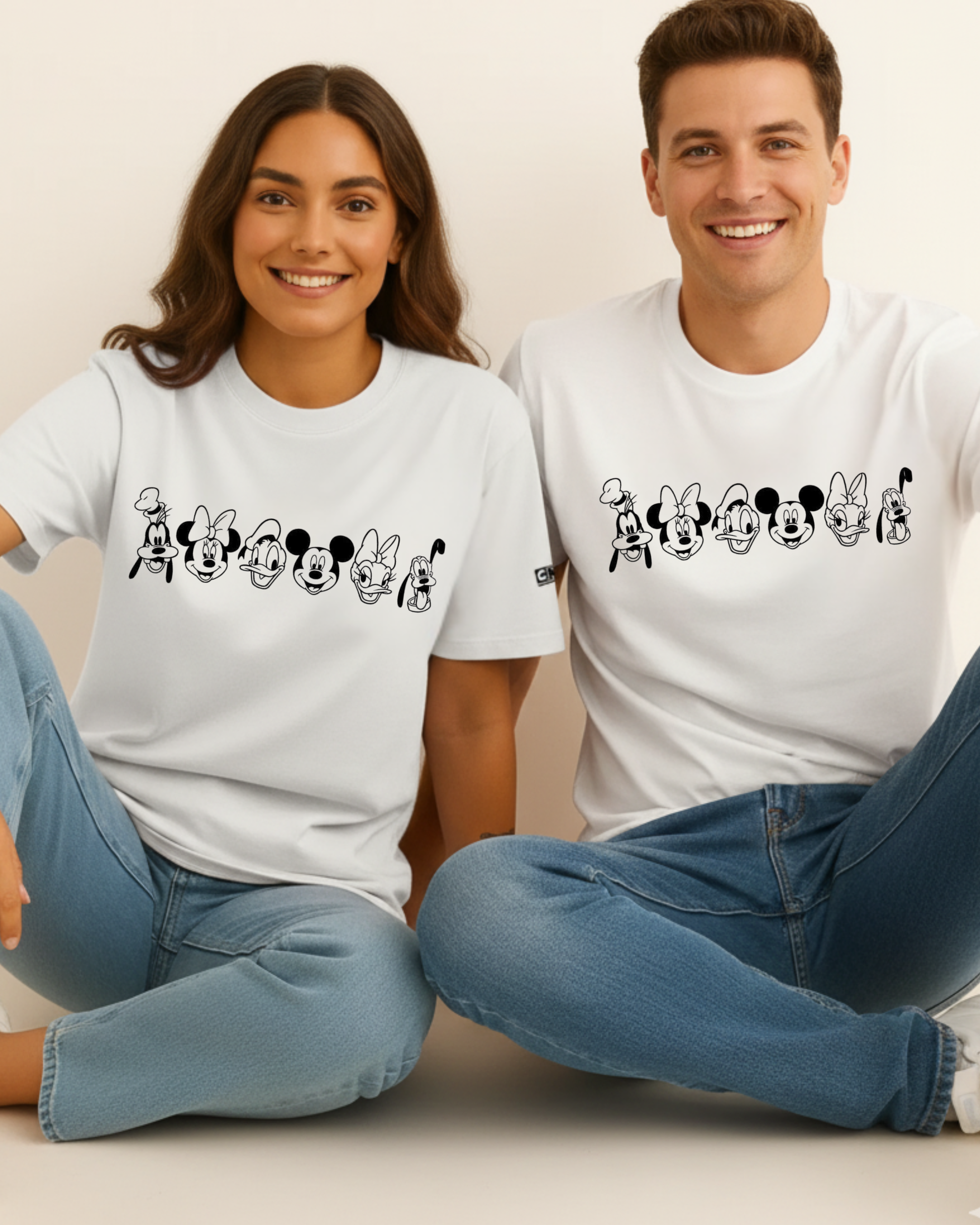 Unisex Disney Character Lineup T-Shirts