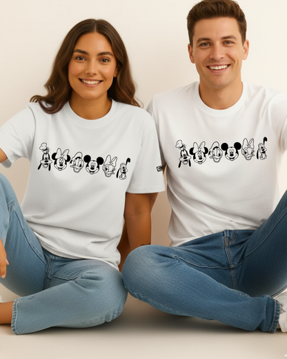 Unisex Disney Character Lineup T-Shirts