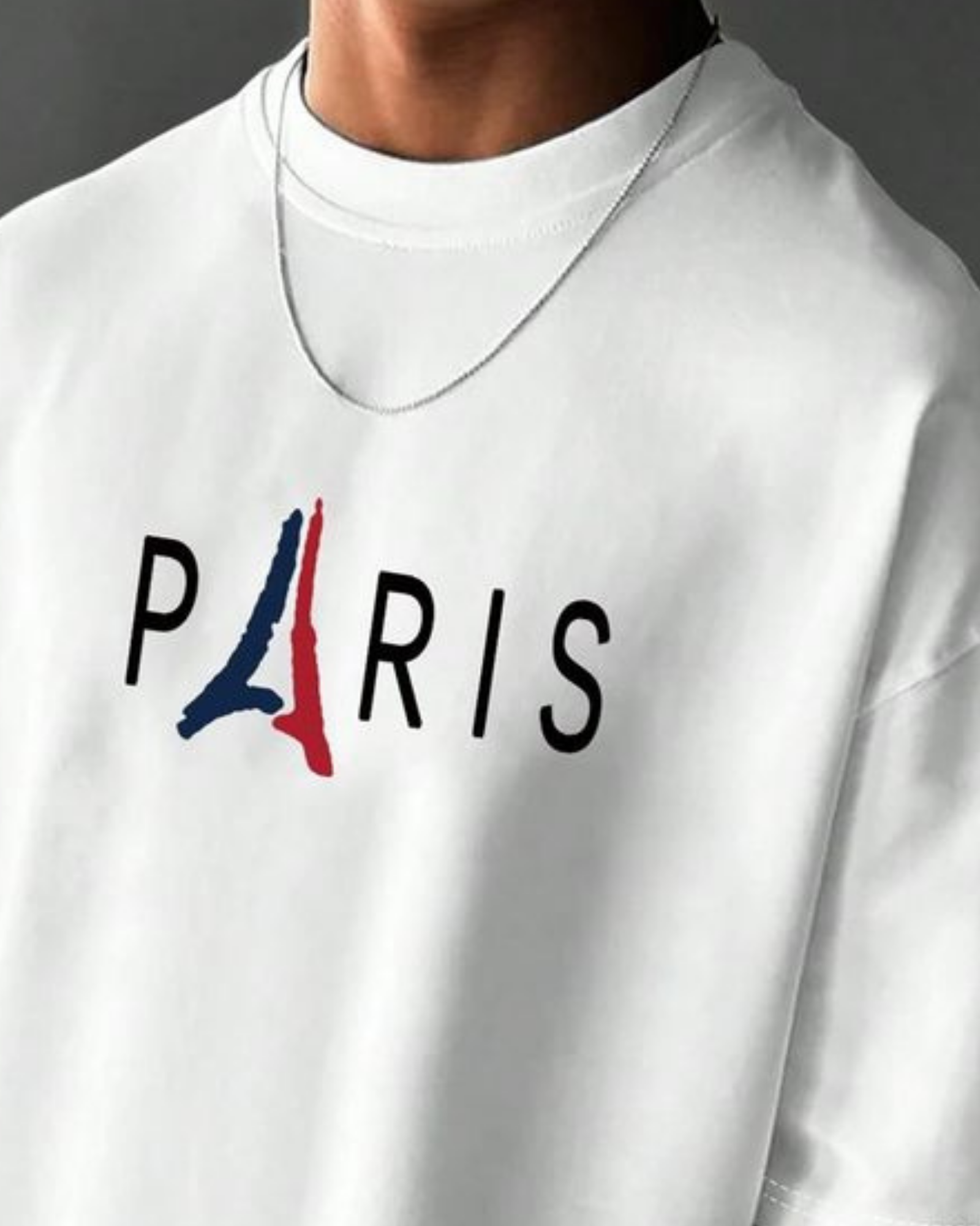 Unisex Oversized Paris Print T-Shirt