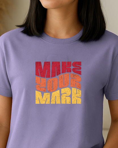 Unisex Round Neck Printed T-Shirt_lavender