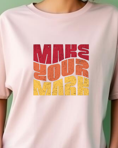 Unisex Round Neck Printed T-Shirt_pink