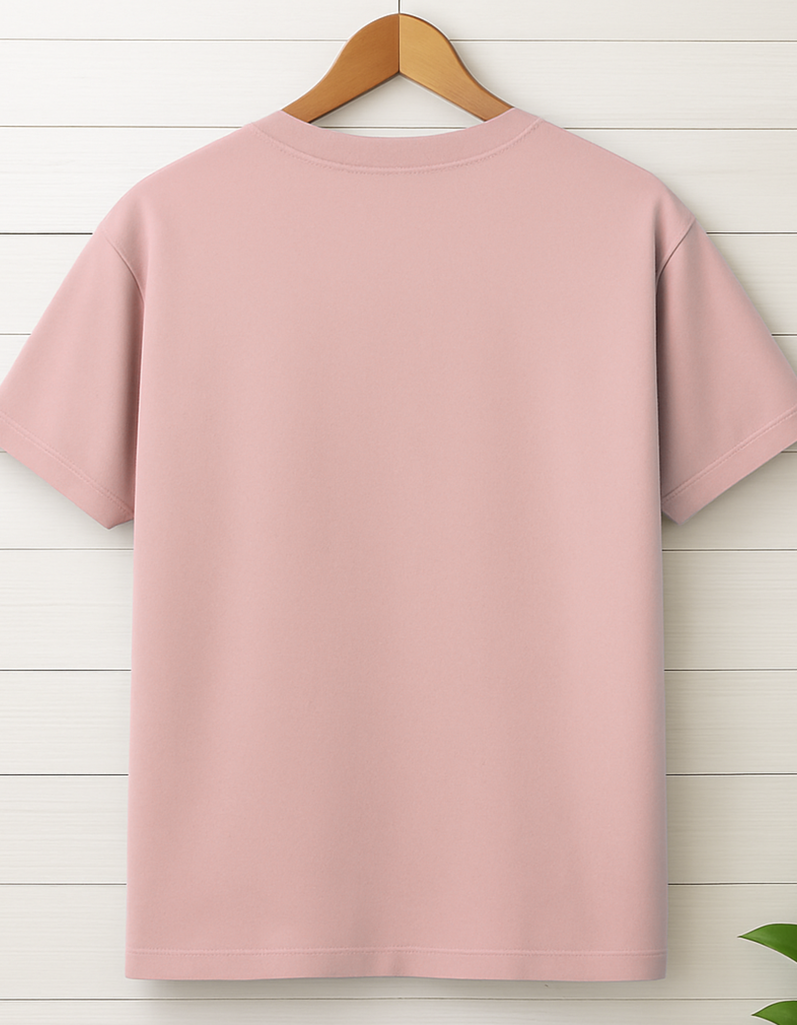 Men & Women Classic Crew Printed T-Shirt - Flamingo Color- White Bear