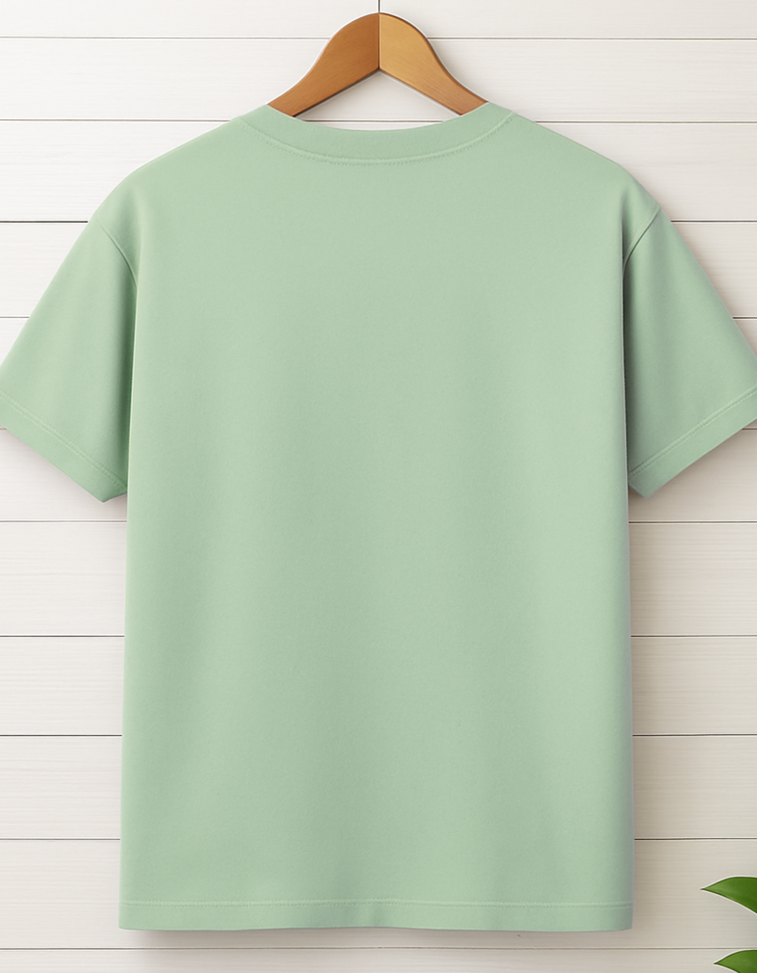 Men & Women Classic Crew Printed T-Shirt - Jade Color- White Bear