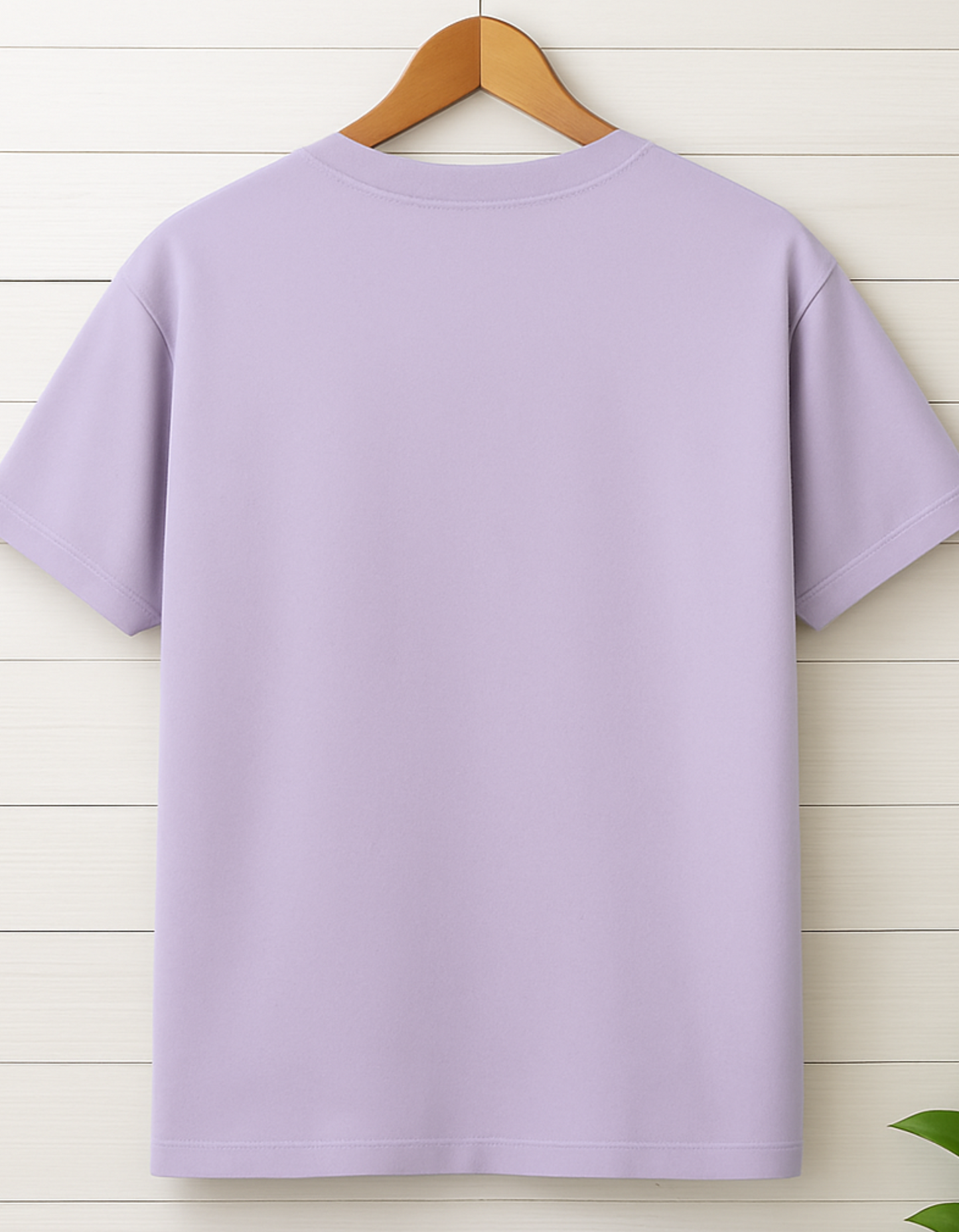 Men & Women Classic Crew Printed T-Shirt - Lavender Color- White Bear