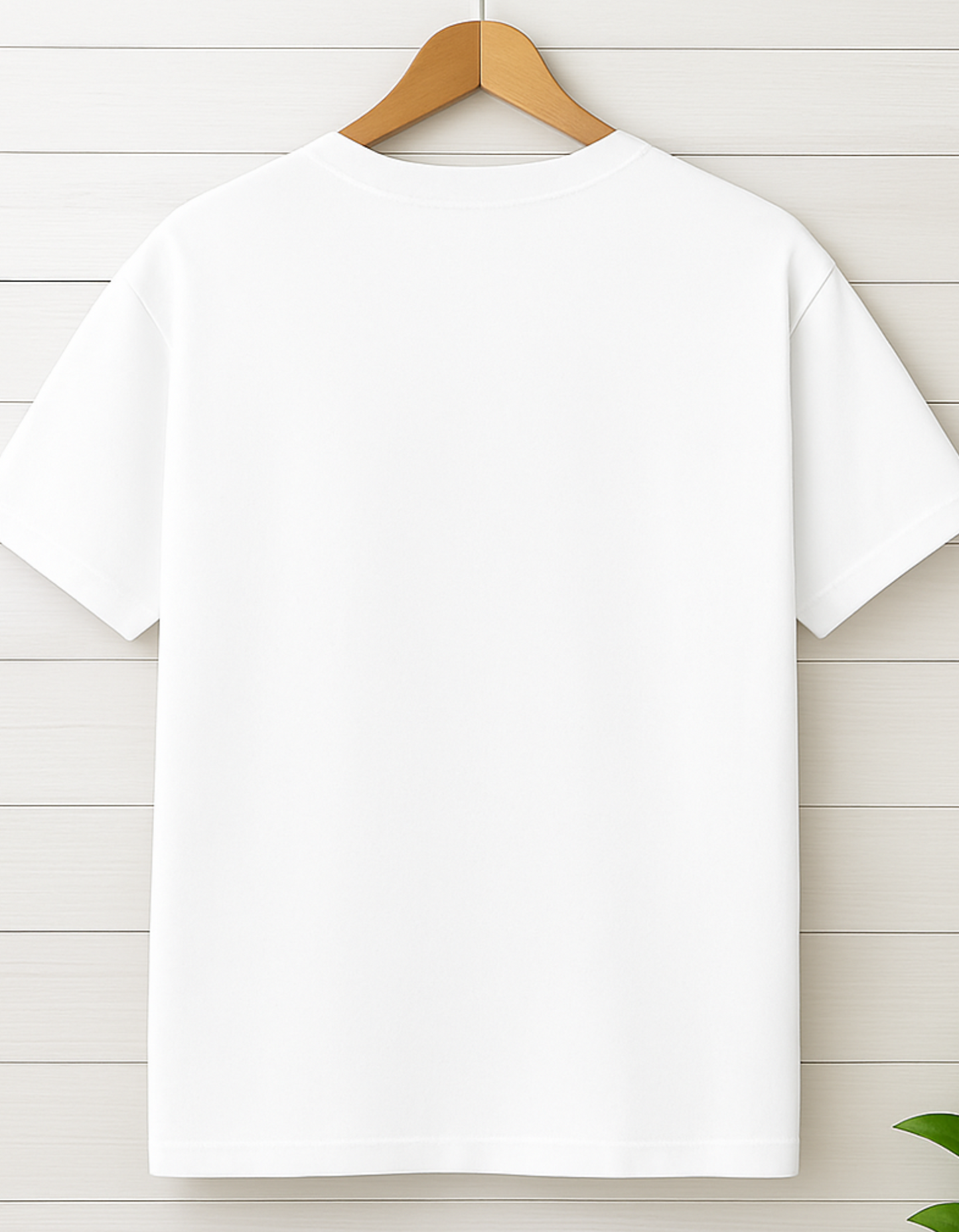 Men & Women Classic Crew Printed T-Shirt - White Color- White Bear