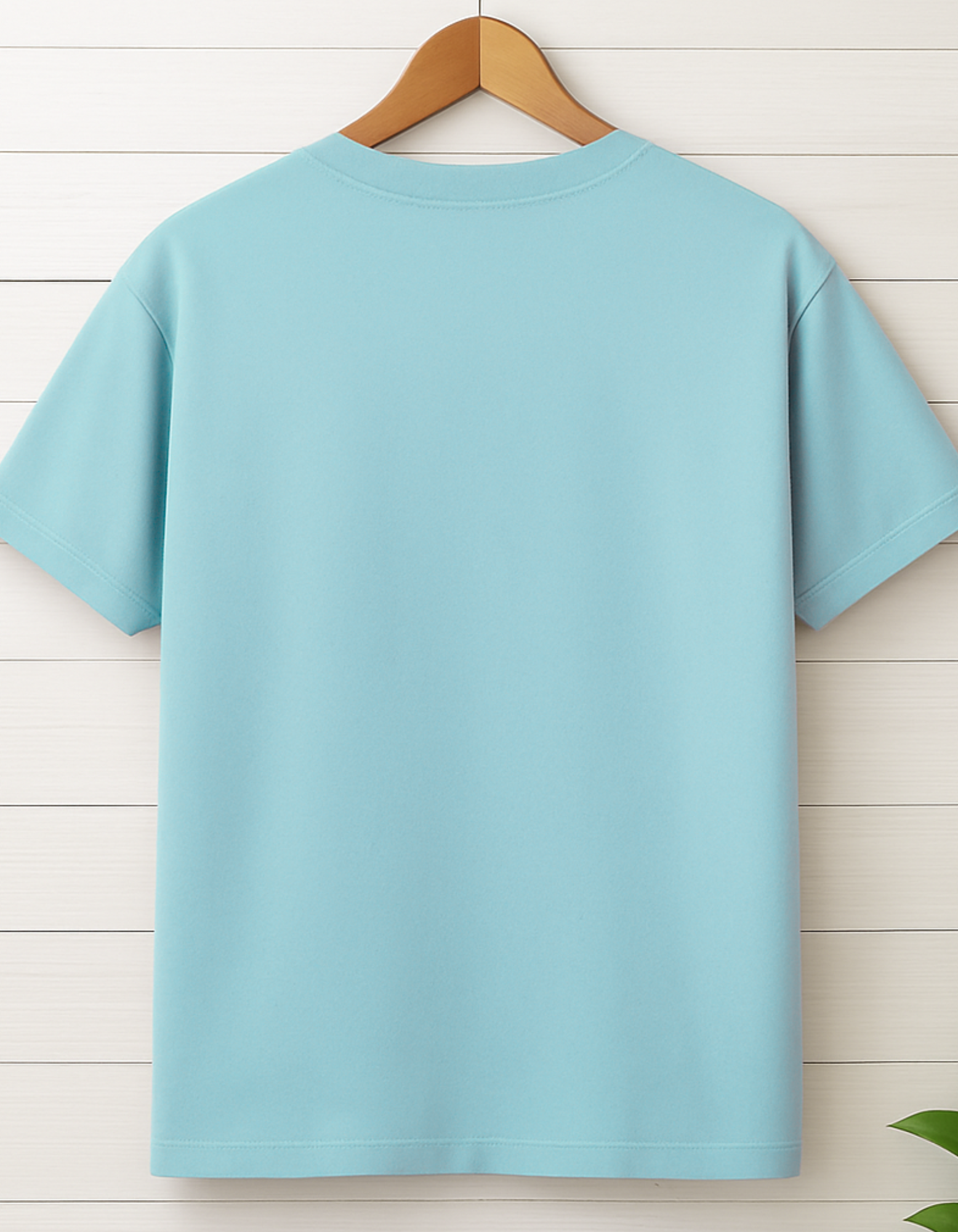 Men & Women Classic Crew Printed T-Shirt - blue Color- White Bear