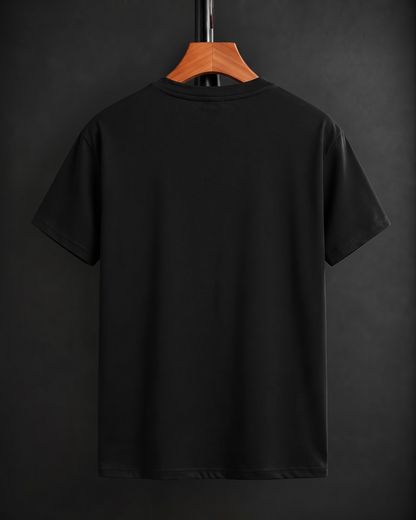 Black England Flag Unisex Classic Crew Regular Fit T-Shirt from White Bear Brand