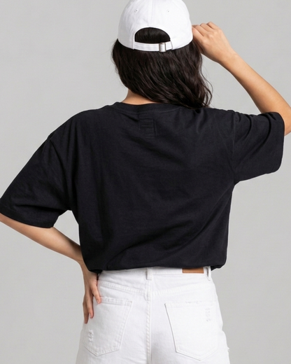 Oversized Classic T-Shirt for Women | Premium Cotton Casual Tee