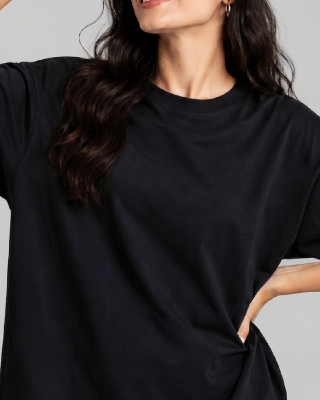 Oversized Classic T-Shirt for Women | Premium Cotton Casual Tee