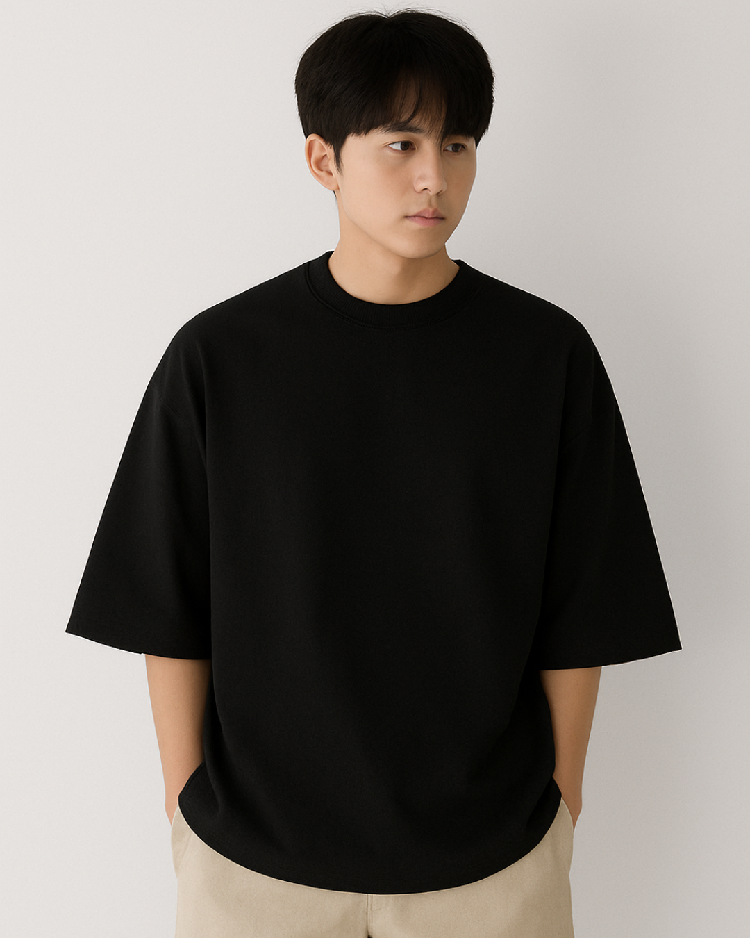 black-oversized-unisex-tshirt-minimalist-casual-look