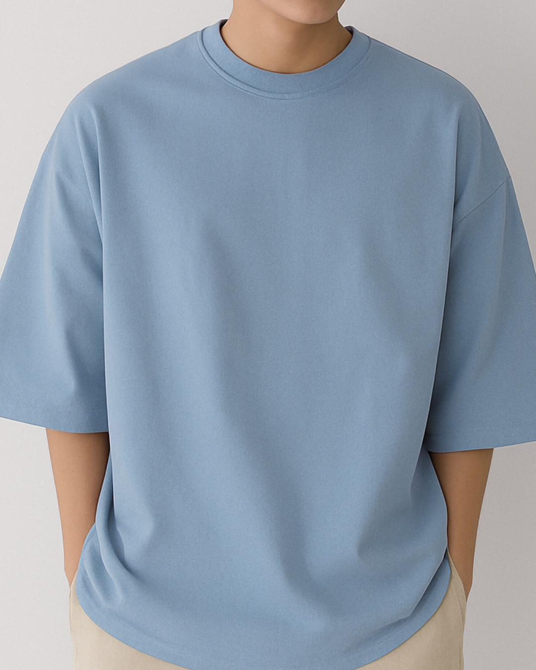 blue-oversized-unisex-tshirt-minimalist-casual-look