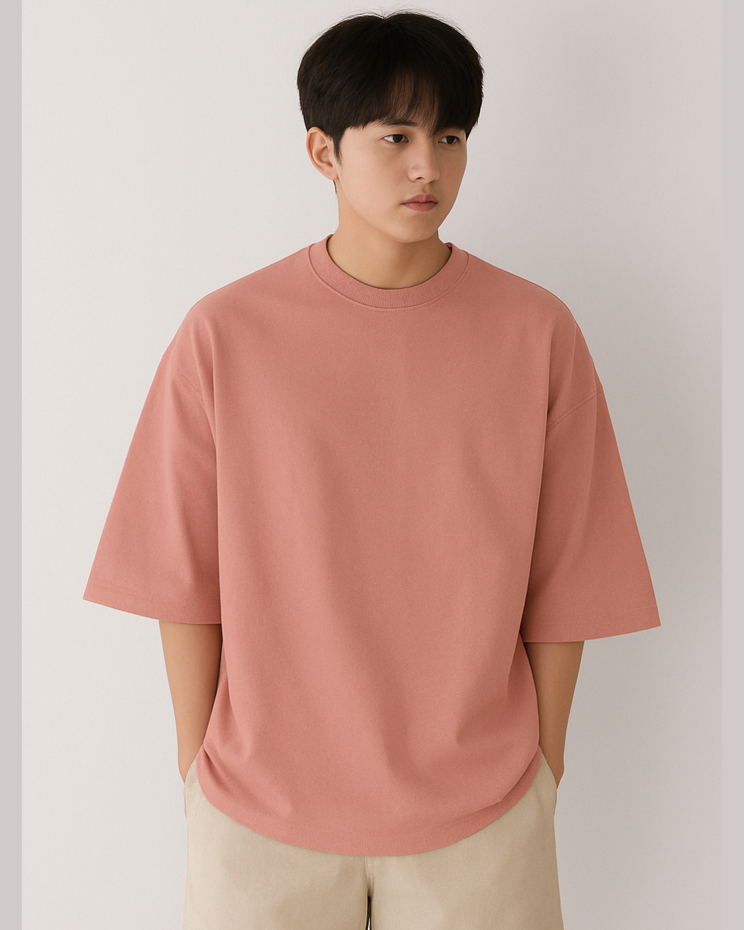 flamingo-oversized-unisex-tshirt-minimalist-casual-look