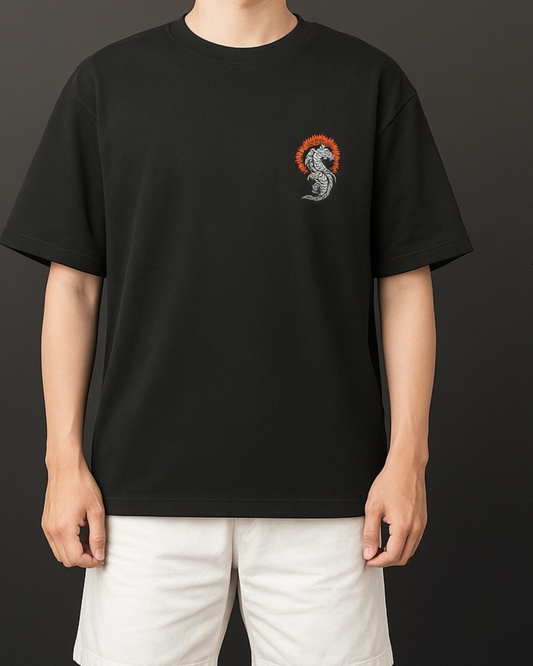 Unisex Oversized Graphic print T-Shirt_black