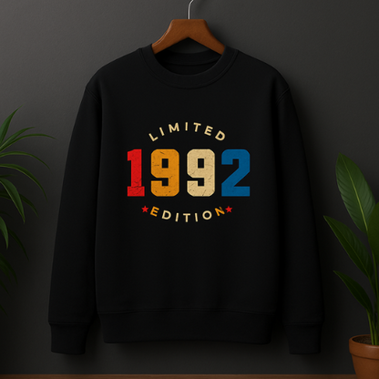 Men & Women Oversized Printed Sweatshirt- Black Color- White Bear