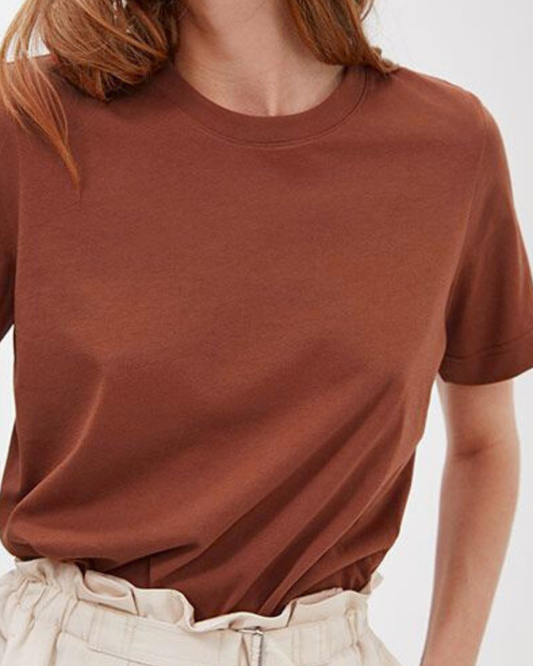 Unisex Classic Crew T-Shirt_brown
