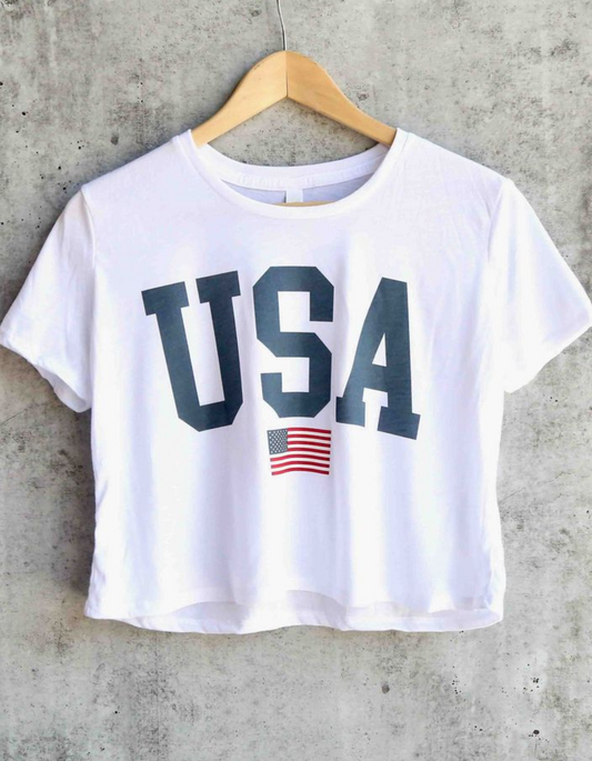 Women Printed Crop Top