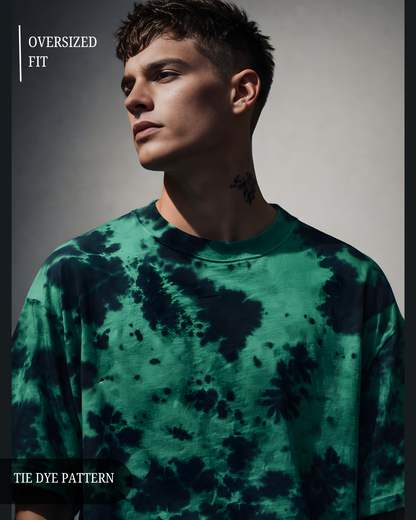 Tie-Dye Oversized T-Shirt for Men – Premium Cotton Streetwear