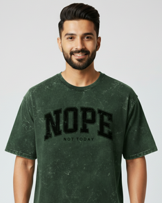 men's black acid wash t-shirt
