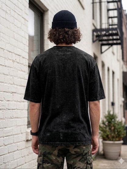 Oversized Unisex Acid Wash T-Shirt  | Premium 260 GSM Cotton Streetwear