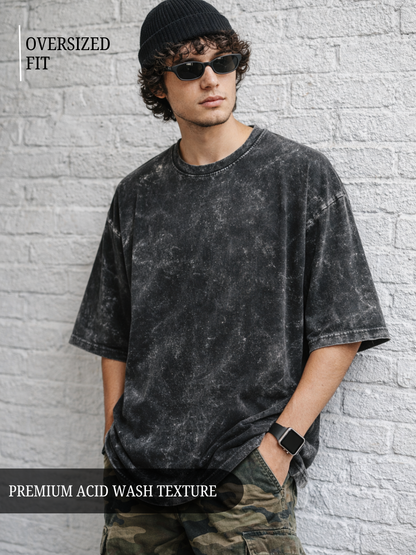 Oversized Unisex Acid Wash T-Shirt  | Premium 260 GSM Cotton Streetwear