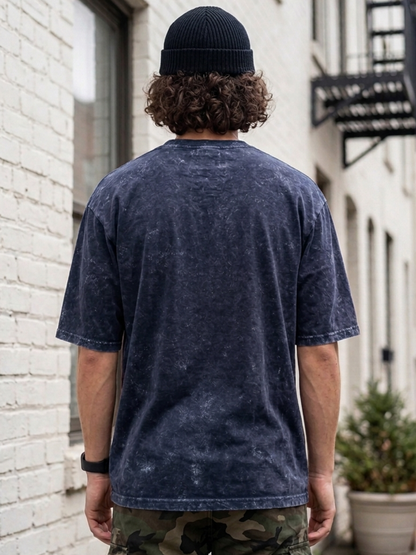 Oversized Unisex Acid Wash T-Shirt  | Premium 260 GSM Cotton Streetwear