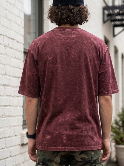 Oversized Unisex Acid Wash T-Shirt  | Premium 260 GSM Cotton Streetwear