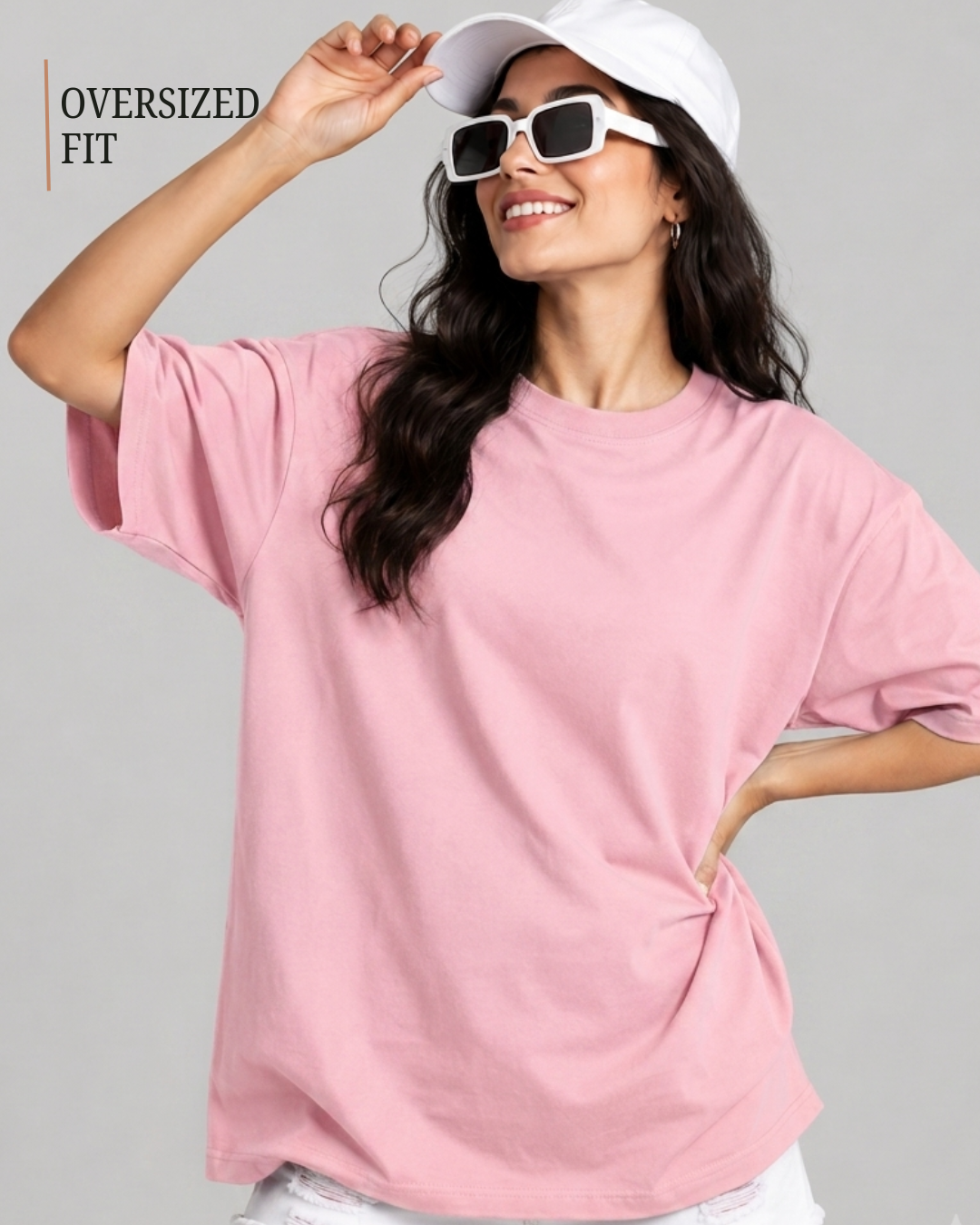 Oversized Classic T-Shirt for Women | Premium Cotton Casual Tee