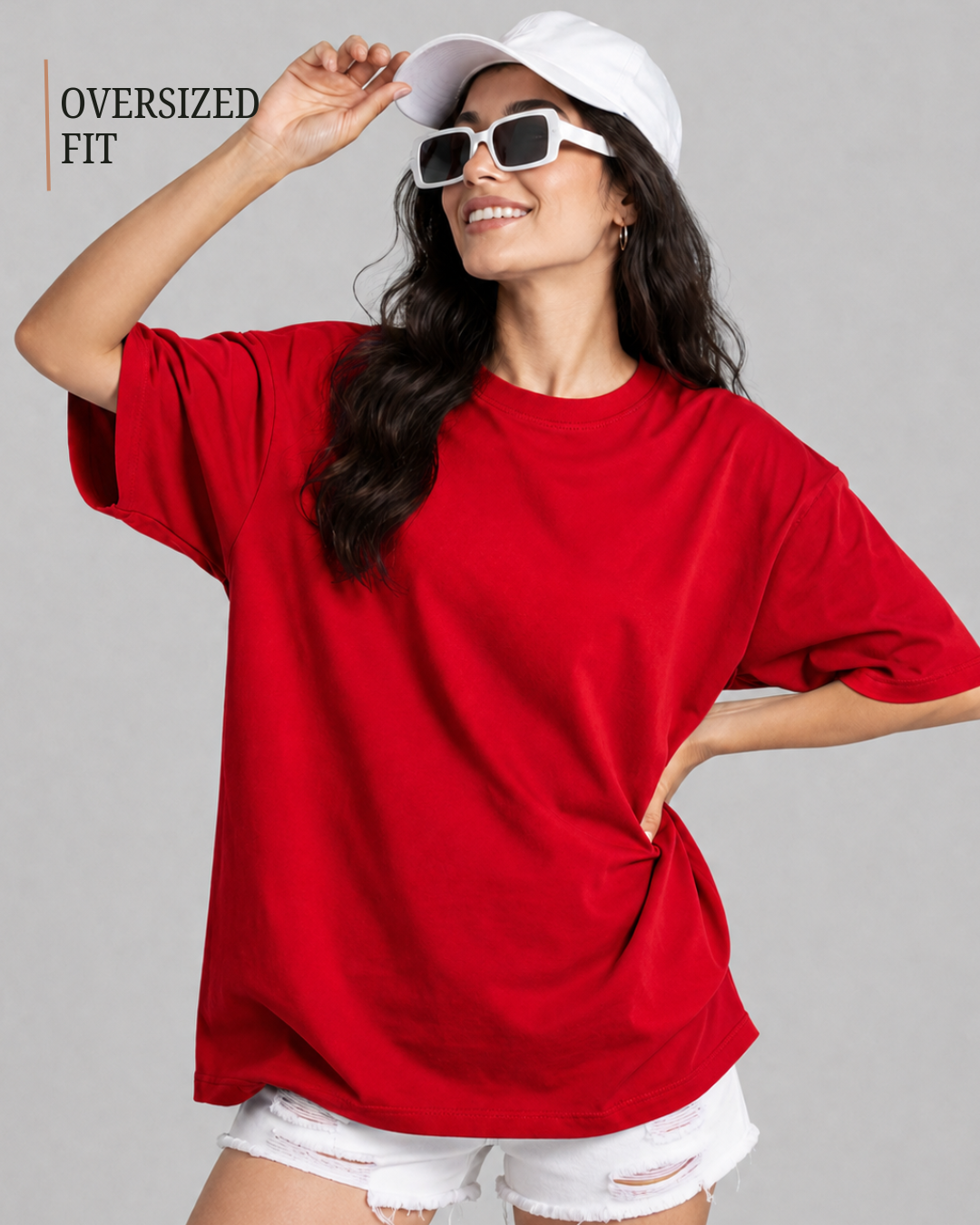 Oversized Classic T-Shirt for Women | Premium Cotton Casual Tee