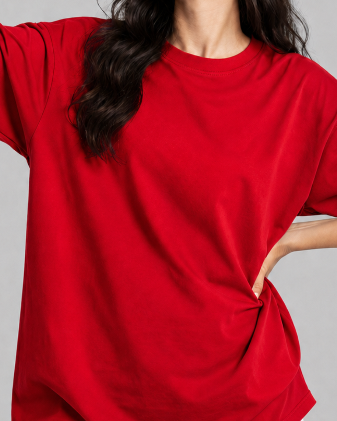 Oversized Classic T-Shirt for Women | Premium Cotton Casual Tee