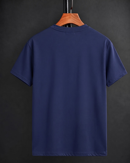 Royal Blue England Flag Unisex Classic Crew Regular Fit T-Shirt from White Bear Brand