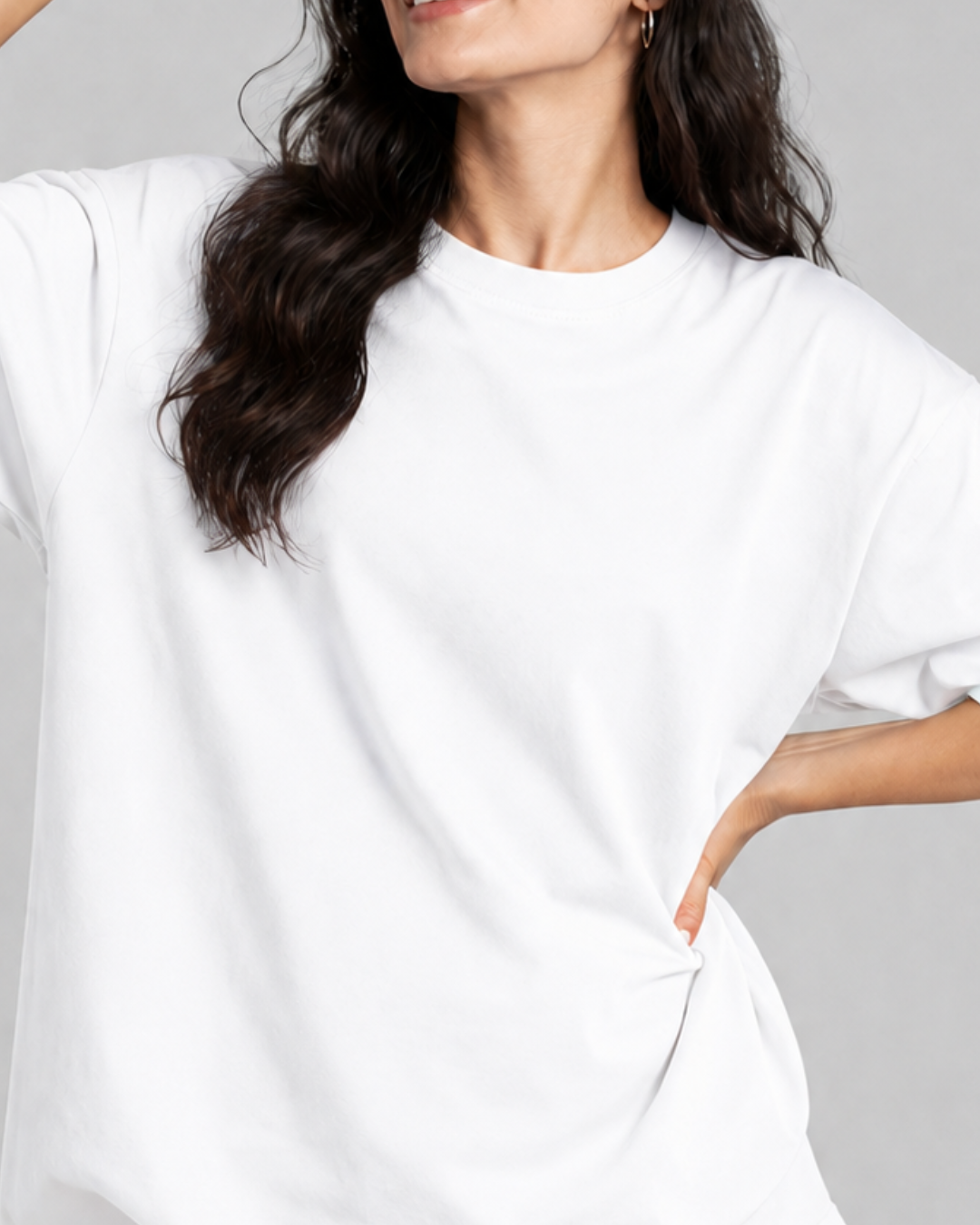 Oversized Classic T-Shirt for Women | Premium Cotton Casual Tee